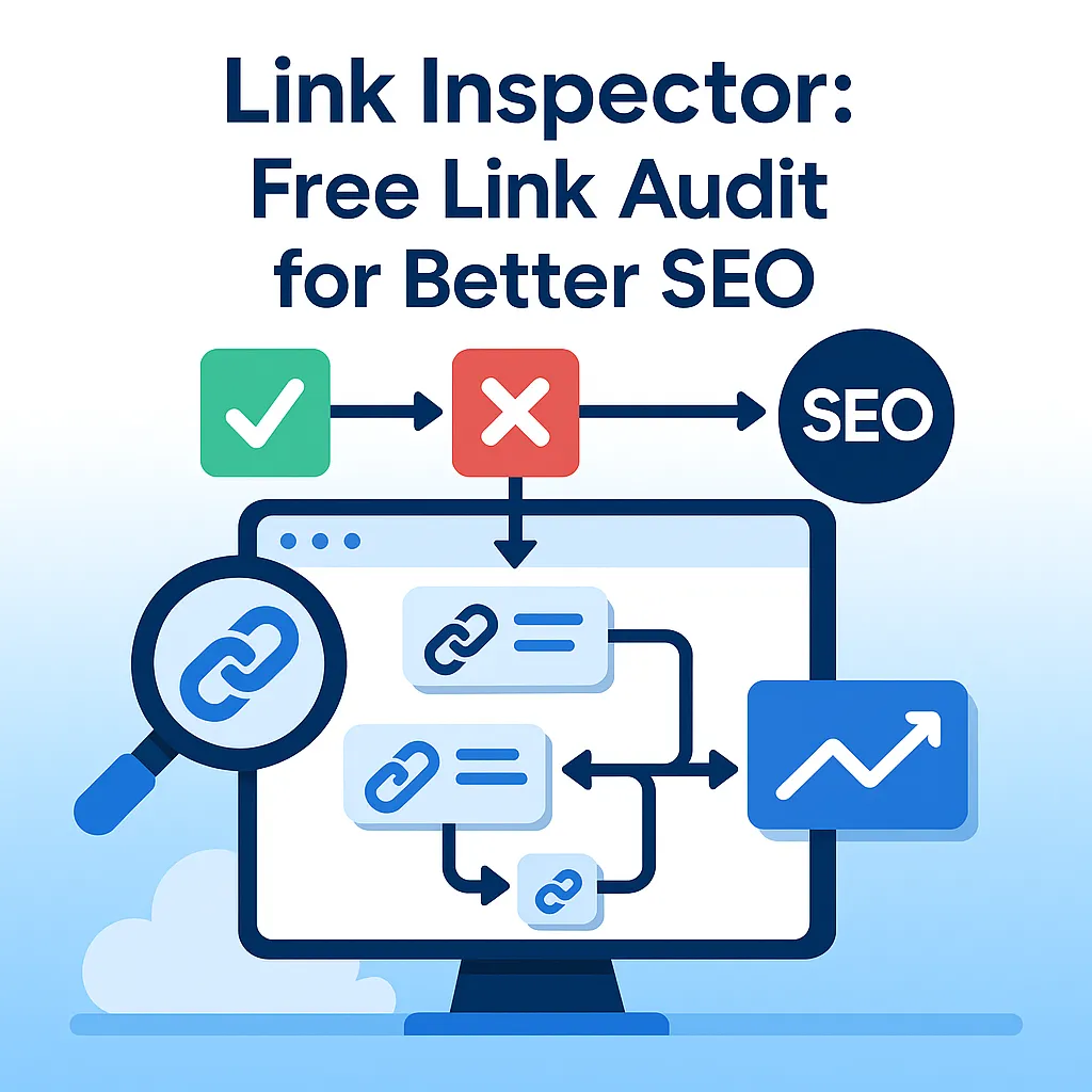 Illustration of website link structure and SEO audit